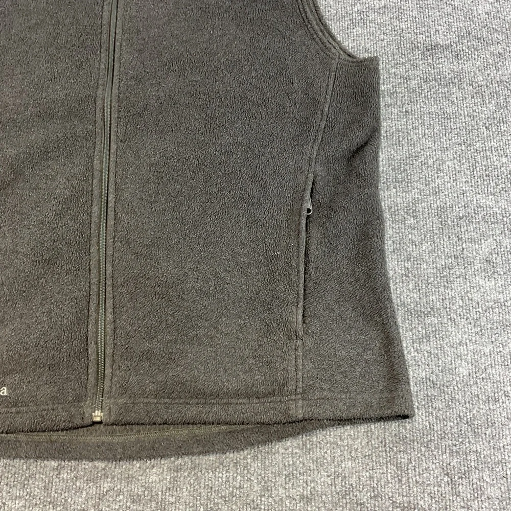 Columbia Sportswear Fleece Vest Mens Large Brown Full Zip Outdoor Hiking Casual